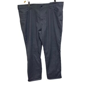 Haggar Pants Mens 46 X 32 Gray Active 5 Pocket City Flex Stretch Performance 365